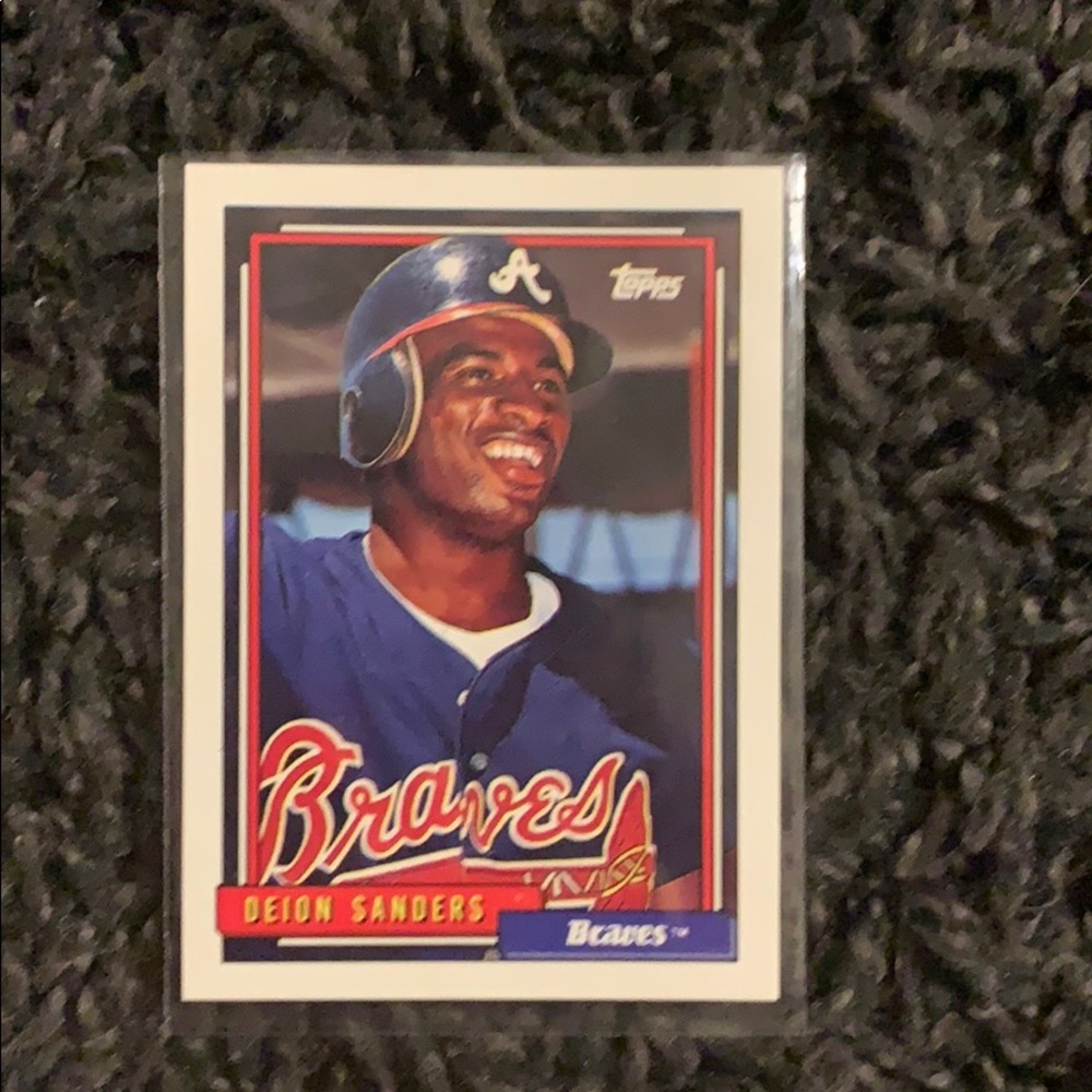 1992 Deion Sanders Baseball Card